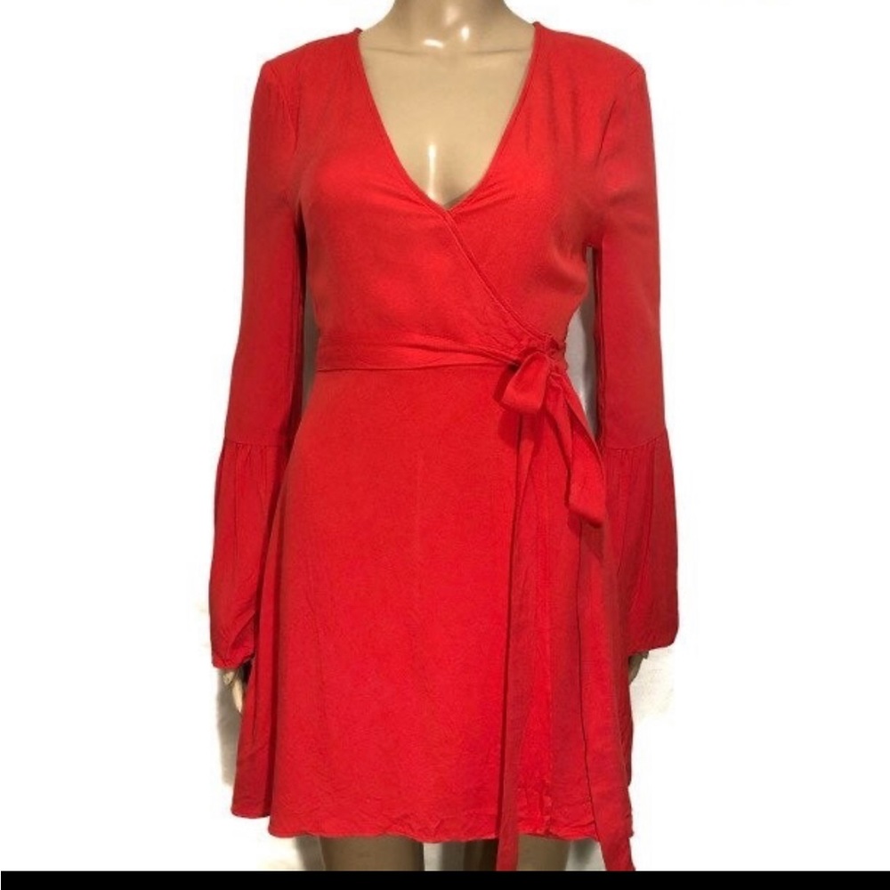 NWT. Red BCBGeneration Wrap Dress.